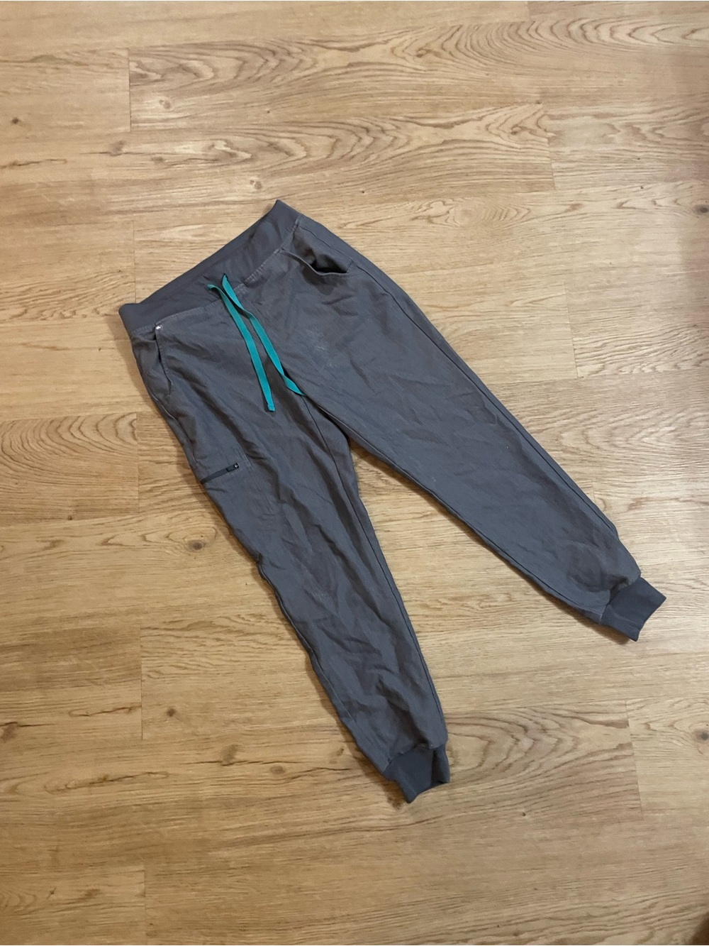 Figs Scrub Pants with Teal Drawstring